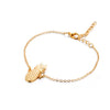 2pcs/set Minimalist Gold Silver Color Small Love Link Chain Bracelets For Women Friendship Love Charm Bracelets Bangles Jewelry